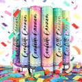 6 Pack Confetti Poppers Multicolor Confetti Cannon by GAILROSO