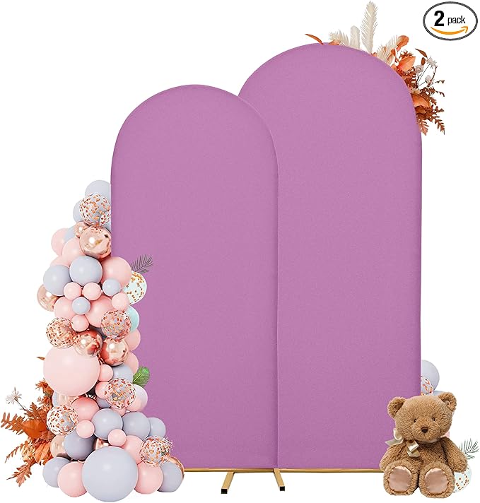 Wedding Arch Covers Arch Backdrop Cover Arch Stand Covers 7.2FT 6FT Set of 2 by Unknown
