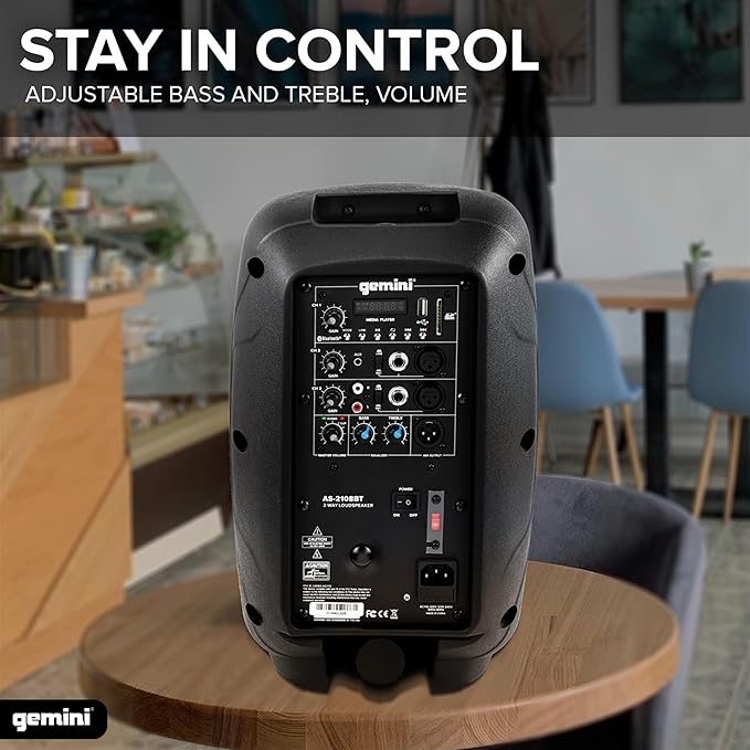Gemini 8” 500W Bluetooth PA Speaker - Image 4