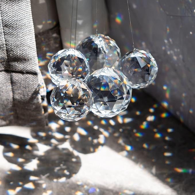 Crystalsuncatcher 10pcs Crystal Glass Ball Chandelier Prisms Pendants Parts - Image 3