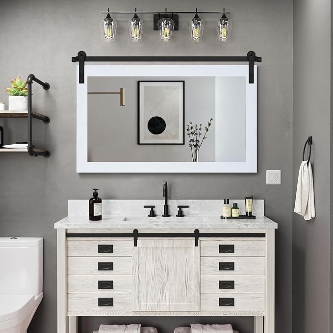 COGOOD Farmhouse Bathroom Mirror - Image 2