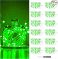 12 Pack Fairy Lights Battery Operated, 7FT 20LED Waterproof Silver Wire by Bexdir