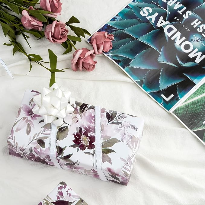 WRAPAHOLIC 30 Inch Jumbo Floral Wrapping Paper - Image 7