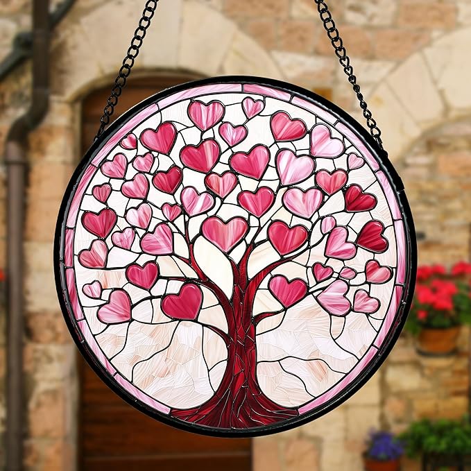 Stained Glass Window Hanging, Mom 9.8IN - Image 4