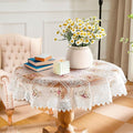 Warm Home Designs 70 Inch Round Tablecloth. Use Small White Tablecloth as by WarmHomeDesigns