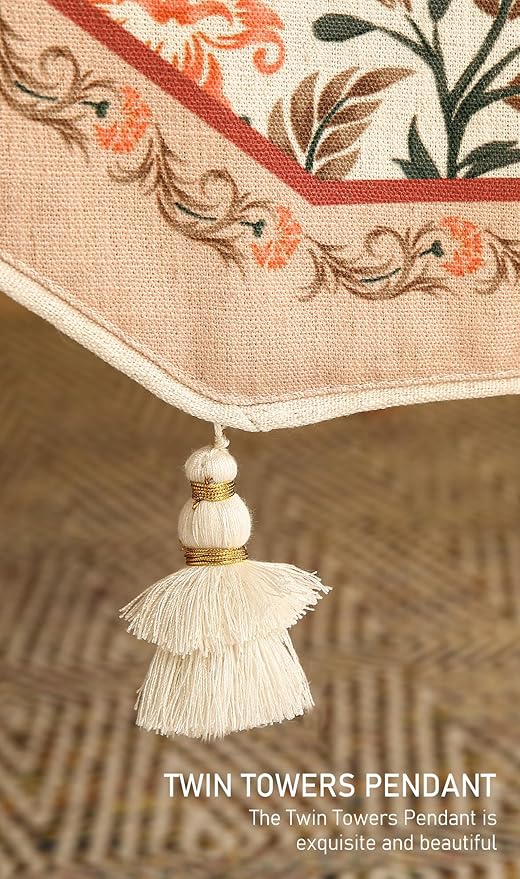 ISAENNE Designer French Elegant Linen Table Runner 102 Inches Long, Farmhouse - Image 6