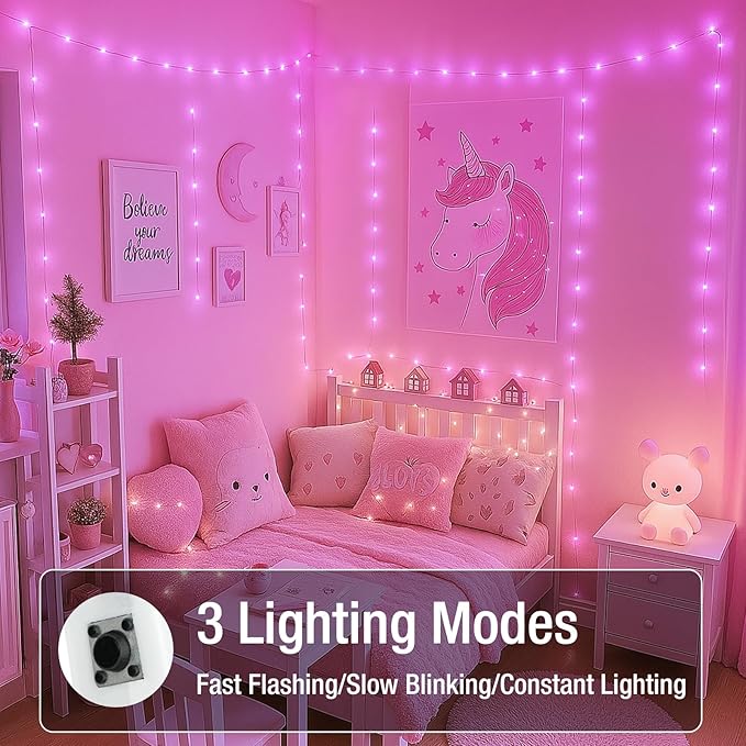 6 Pack Fairy Lights Battery Operated - 7ft 20 Led Twinkle Lights 3 Modes - Image 5