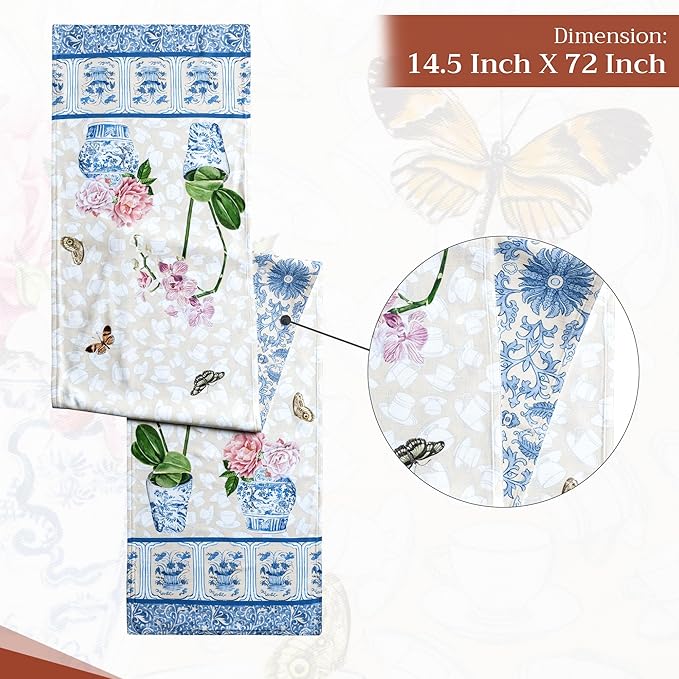 Maison d' Hermine Table Runner 100% Cotton Double Layer Table Runners 72 inches - Image 4
