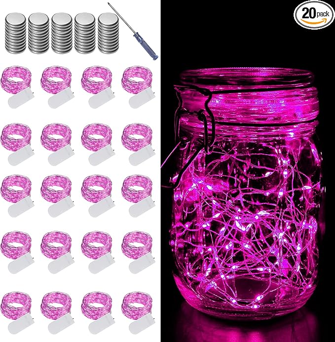 LAMPHOME 20 Pack Fairy Lights Battery Operated String Lights, 20 LED on 6.6FT by ULL