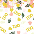 200PC Sage Green and Pink Gold Wedding Confetti by Vofrise