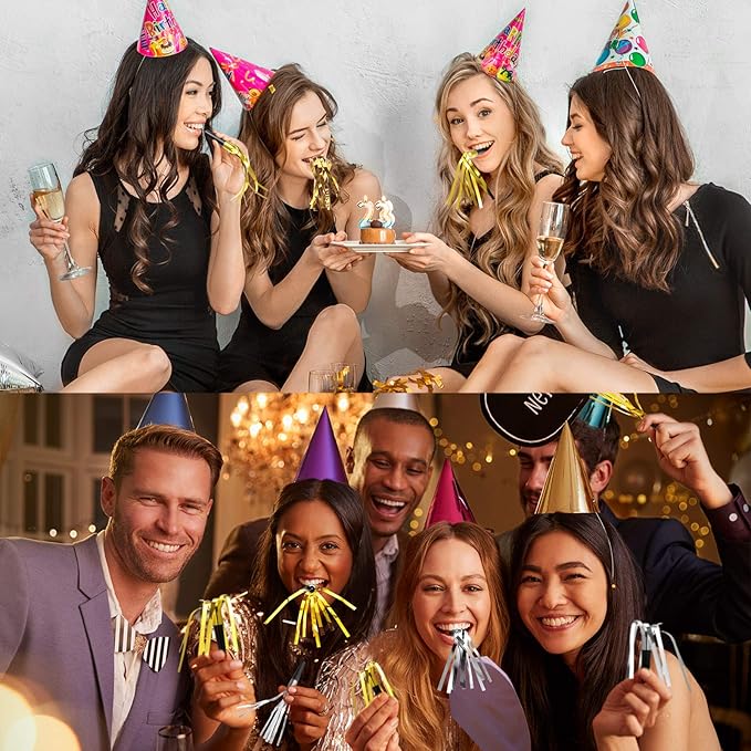 200 Pcs Party Blowers Noise Makers Party Horns Blowout Clappers Noisemakers - Image 6