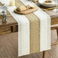 Artoid Mode Burlap Brown Farmhouse Rustic Table Runner, Seasonal Holiday Hollow by ArtoidMode