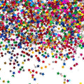 STEFORD 150g Rainbow Star Confetti, 6mm Multicolor Star Glitter Metallic Sequin by STEFORD