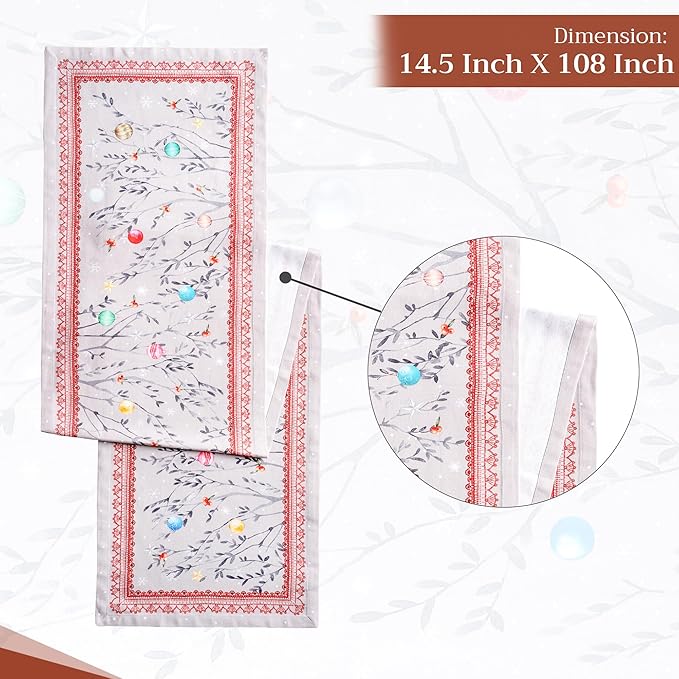 Maison d' Hermine Table Runner 100% Cotton Single Layer Table Runners 108 - Image 4