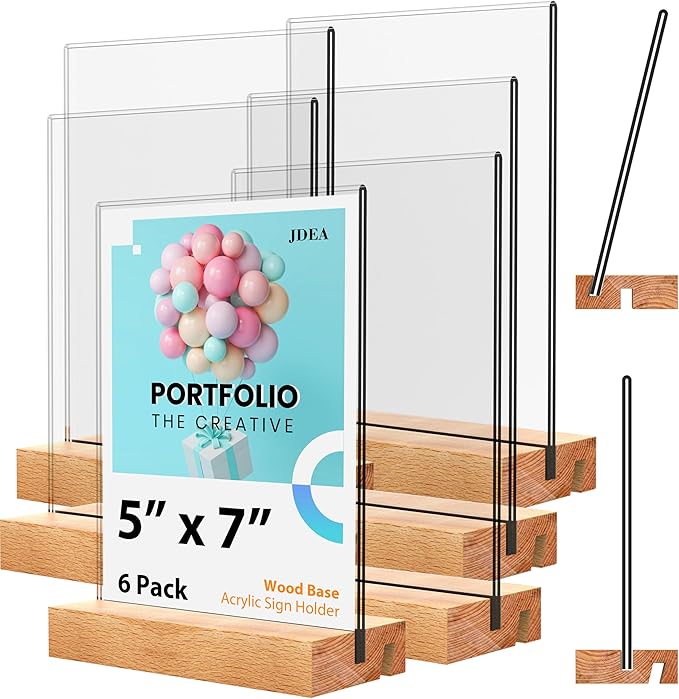 5x7 Inch Acrylic Sign Holder by JDEA