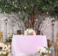 SquarePie Sequin Tablecloth 50 x 72 Inch Iridescent Sparkly Table Linen by SquarePie