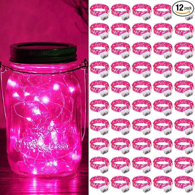 ZGWJ 50 Pack Fairy Lights Battery Operated, 7ft 20 Mini LED Fairy String Lights by ZGWJ