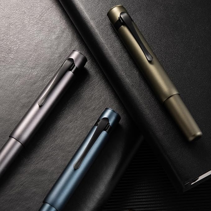 Hongdian M2 Black Forest Mini Fountain Pen, Extra Fine Soft Nib & Sleek Shape - Image 5