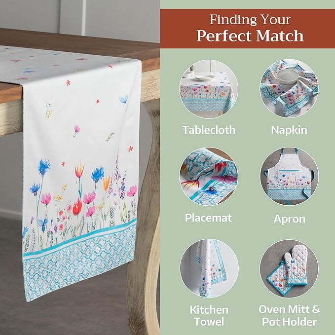 Maison d' Hermine Table Runner 100% Cotton Single Layer Table Runners 72 inches - Image 5