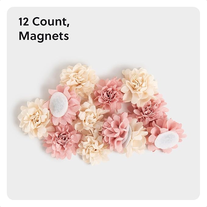 U Brands Mini Flower Fashion Small Magnet Set, Office Supplies - Image 2