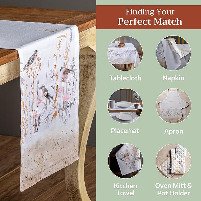 Maison d' Hermine Table Runner 100% Cotton Single Layer Table Runners 108 - Image 5