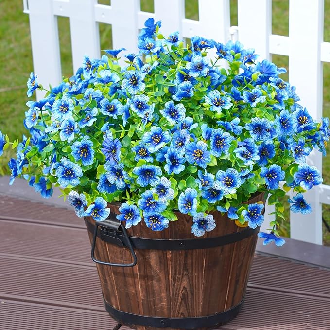 HyeFlora Artificial Flowers for Outdoor Indoor Garden Home Decoration, Faux - Image 4