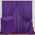 50 ft x 10 ft Wrinkle Free Purple Backdrop Curtain by Outpain
