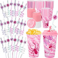 Yungyan 24 Sets Pink Spider Party Favors Goodie Cups by Yungyan