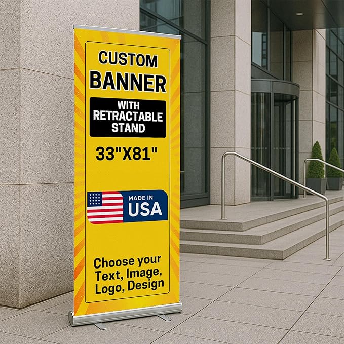 Custom Retractable Banner With Stand By Dreamcontroller | Personalized Roll Up - Image 6