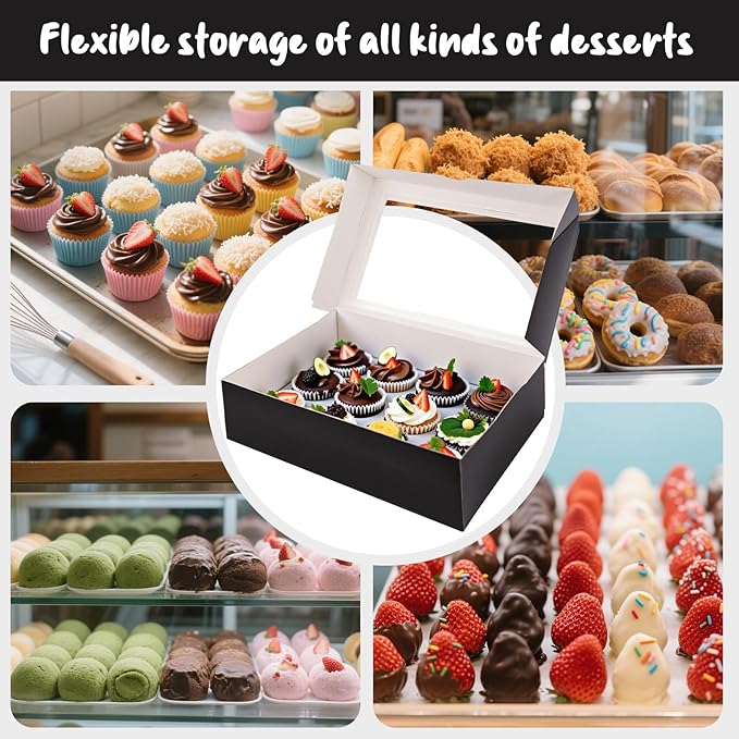 VGOODALL 12 Count Cupcake Boxes - Image 4
