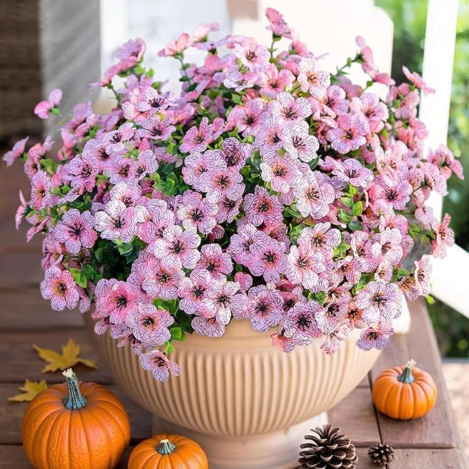 HyeFlora Artificial Flowers for Outdoor Indoor Garden Home Decoration, Faux by HyeFloraartificialflowers