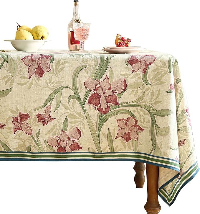 patdrea Designer French Green Tablecloth by Welcometopatdrea