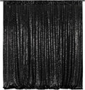 Poise3EHome Black Sequin Backdrop, 8FT x 10FT Sequin Photography Backdrop by Poise3EHome