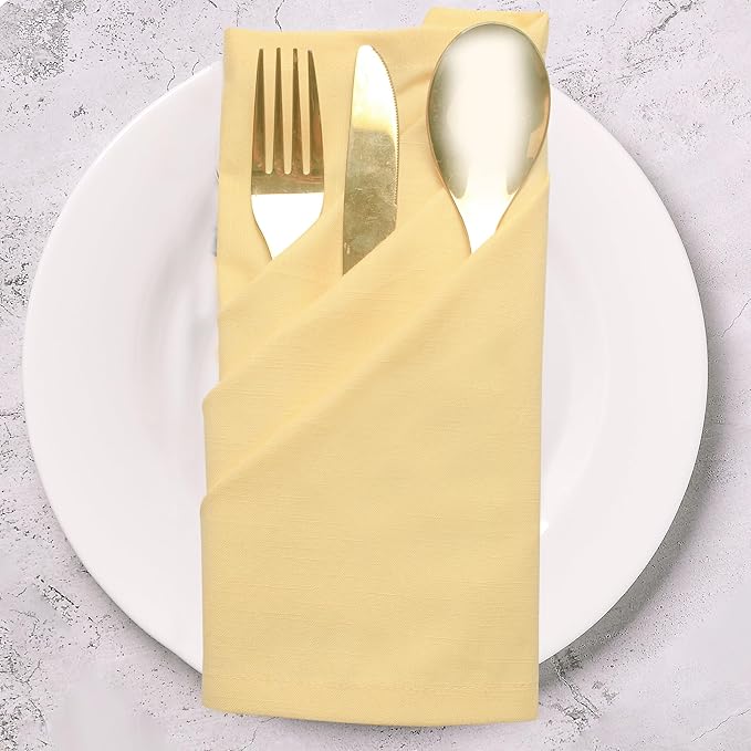 Urban Villa Fall Cloth Napkins 100% Cotton Slub Absorbent Dinner Napkins - Image 8