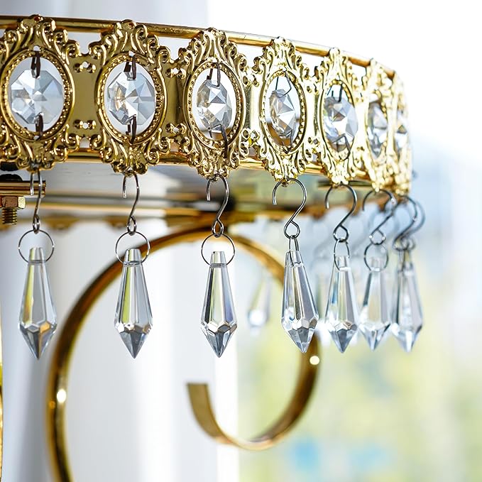 H&D 50pcs 38mm Crystal Icicle Pendant Chandelier Prisms Drops Lamp Candle - Image 3