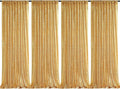 Gold Sequin Backdrop Drapes 4 Panels 2FTx8FT Glitter Backdrop Curtains by QueenDream