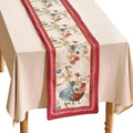 patdrea Designer Farmhouse Linen Extra Long Table Runner, Rustic Cottage Mauve by Welcometopatdrea