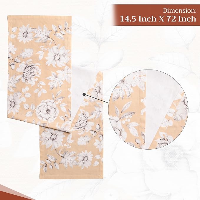 Maison d' Hermine Table Runner 100% Cotton Single Layer Table Runners 72 inches - Image 4