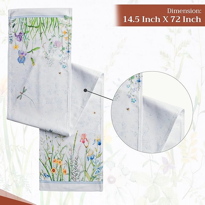 Maison d' Hermine Table Runner 100% Cotton Double Layer Table Runners 72 inches - Image 4