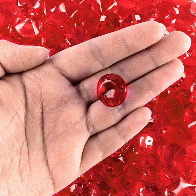 Super Z Outlet Acrylic Color Faux Round Diamond Crystals Treasure Gems - Image 2