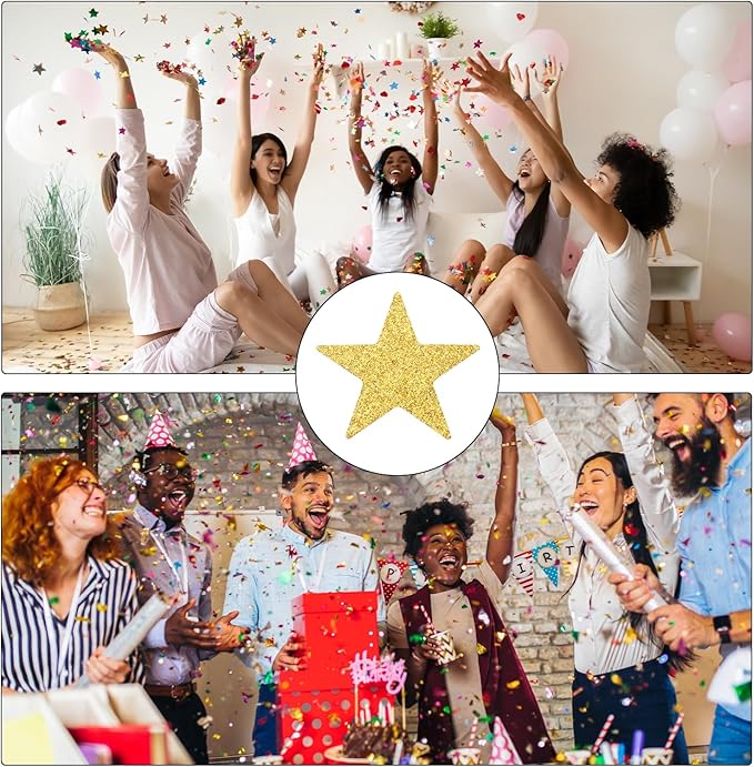 MECCANIXITY 250Pcs Heart Confetti Glitter Confetti Table Confetti Decor - Image 6