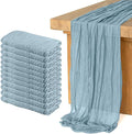 12 Pack Cheesecloth Table Runner, Runner Gauze Boho Wedding Decor Romantic by HOME