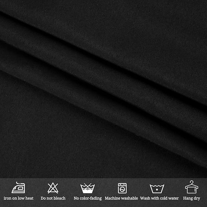 10 Pack Polyester Tablecloth, 60 x 102 Inch Black Polyester Table Cloth - Image 3