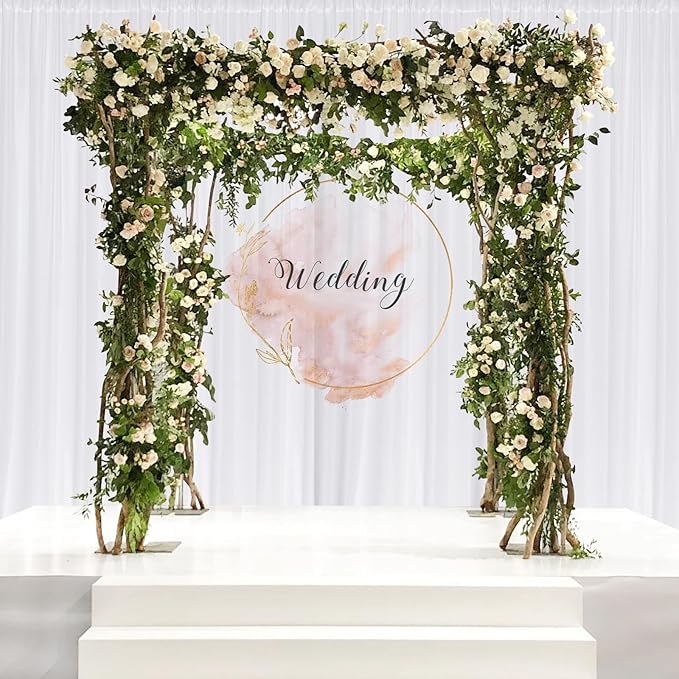 10 ft × 10 ft White Backdrop Curtain - Image 4