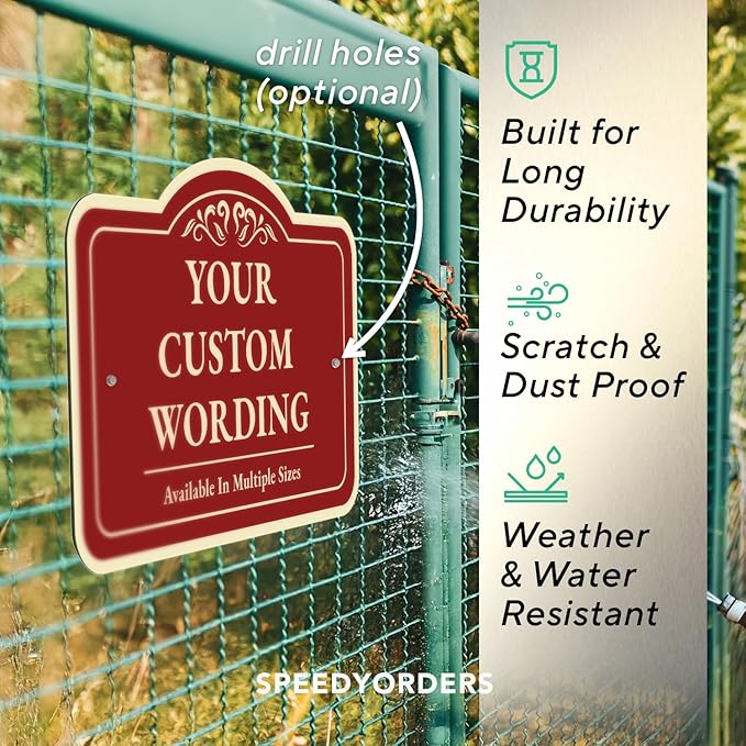 Custom Decorative Outdoor Metal & Aluminum Signs, Personalized Driveway Signs - Image 6