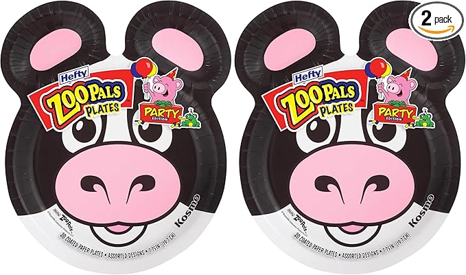 Hefty Zoo Pals Party Edition Paper Plates by Hefty
