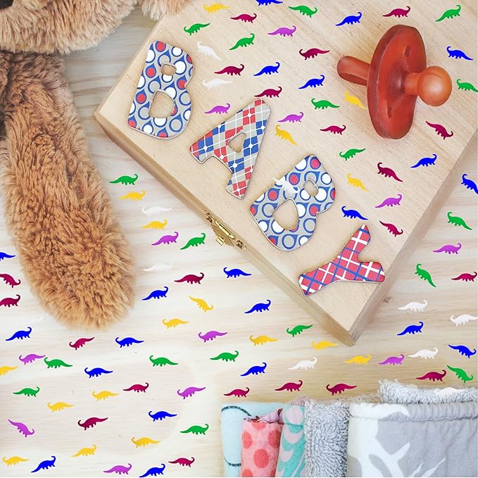 Confetti Dinosaur Confetti Table Metallic Foil Scatter Dino Baby Shower - Image 7