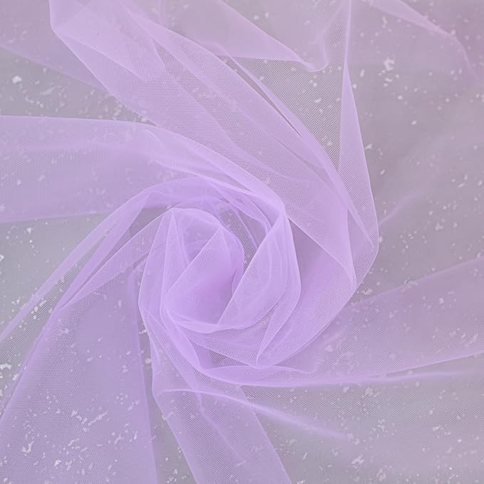 Snowkingdom Lavender Lilac Purple Table Runner, 10FT Light Purple Gauze Sheer - Image 3
