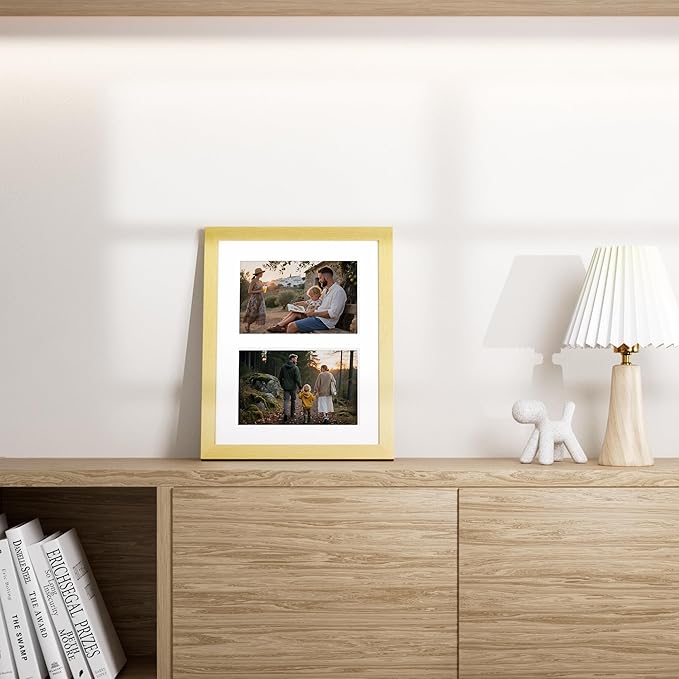 Vittanly 8x10 Collage Picture Frame, Displays 2Pcs 4x6 Pictures - Image 6