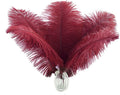 Ballinger Burgundy Large Ostrich Feathers by Ballinger